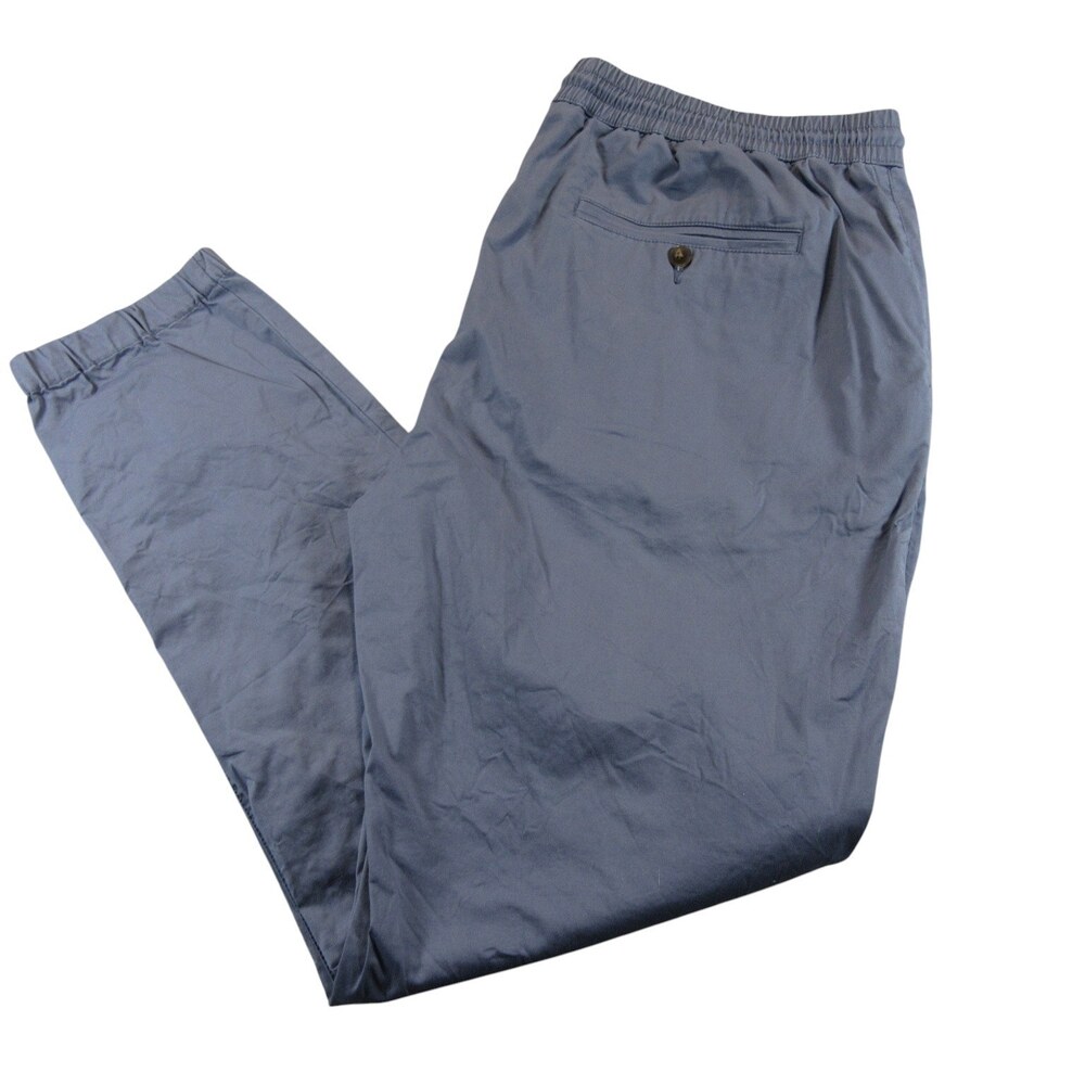 Mugsy Mens Jogger Pants 2XL Light Blue Cadets Pull On Stretch Cotton Drawstring‎
